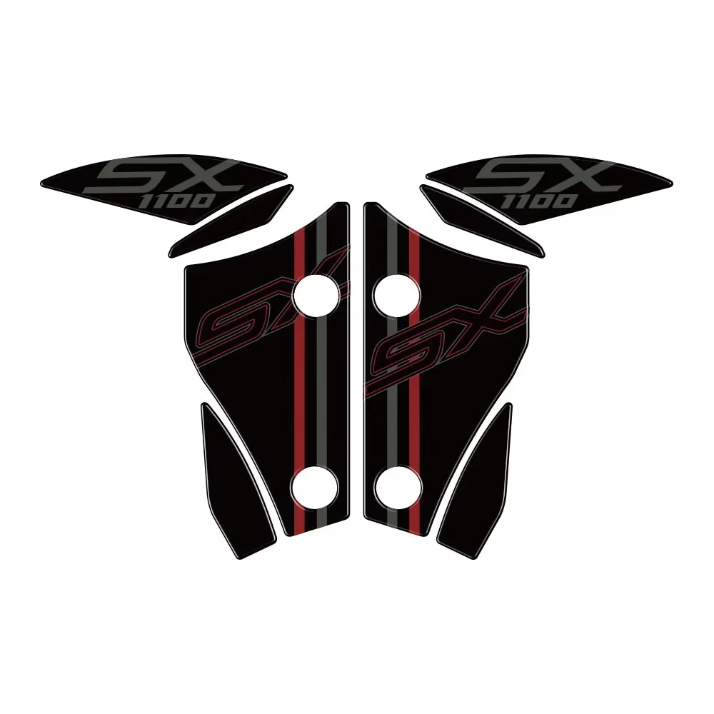 For KAWASAKI NINJA 1100SX NINJA1100SX 2025 Motorcycle 3D Gel Mudguard Fender Protector Gel Paint Protection Decal