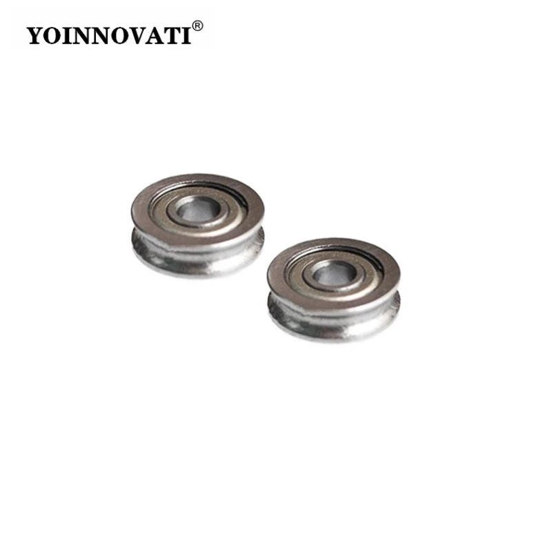 10pcs 3D Printer Parts Extruder Accessories U-Groove Guide Wheel Pulley Bearing U604ZZ With U-groove 604U 4 * 13 * 4mm