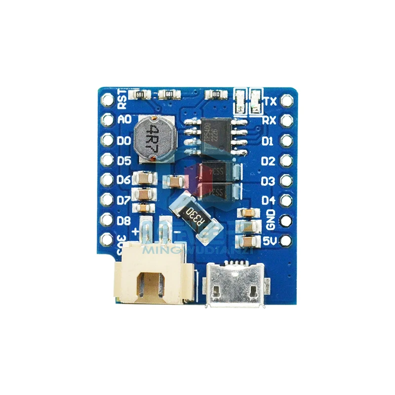 D1 MINI Battery Shield mini single cell lithium battery charging and battery boost shield