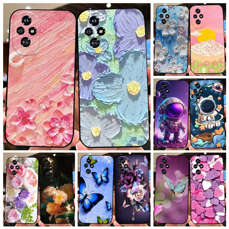 Case For Huawei Honor 200 Pro Cartoon Shell ELP-AN00 Soft TPU Silicone Phone Cover For Honor 200 5G Fundas ELI-AN00 Coque Bumper