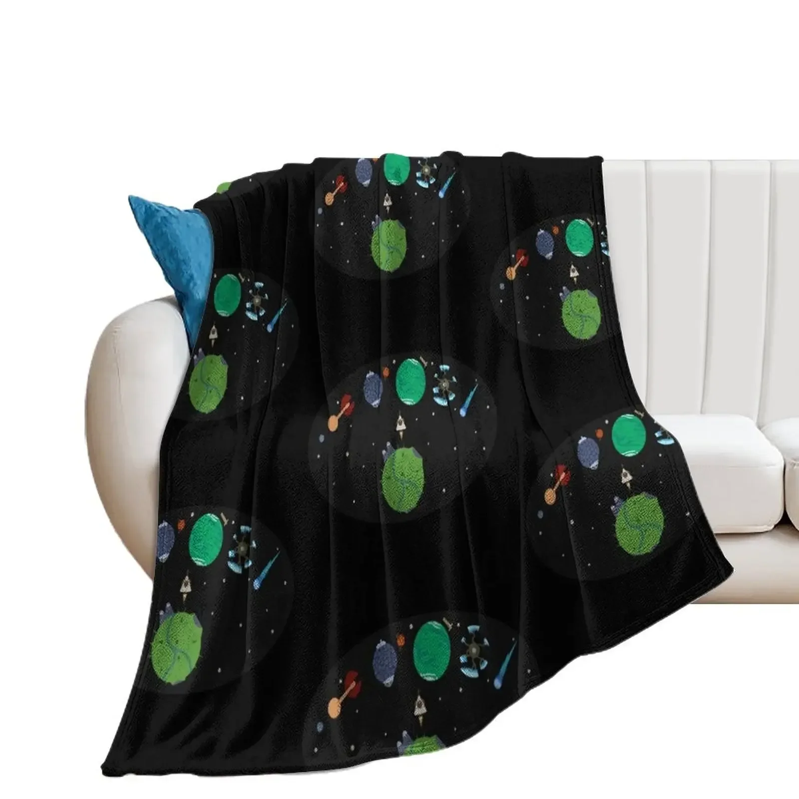 Outer Wilds Logo Throw Blanket Giant Sofa Extra Large Throw Blankets