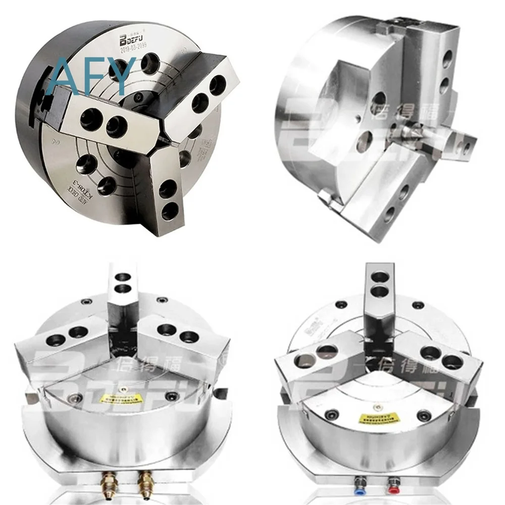 6 8 10 Inch Pneumatic Chuck for Wood Router Lathe Mini CNC Machine Power Chuck Automatic Clamping Low Maintenance Woodworking