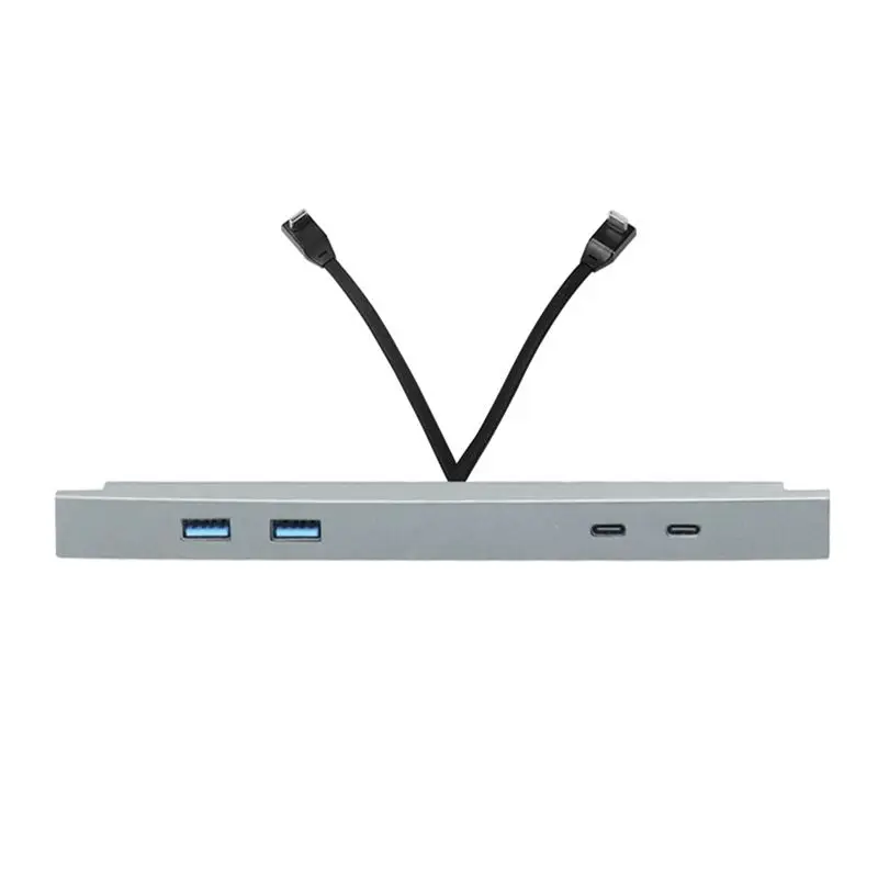 

A65P-27W Быстрый USB Type-C хаб-разветвитель с питанием от USB, компактная док-станция для Tesla Model 3 Y, комплектующие