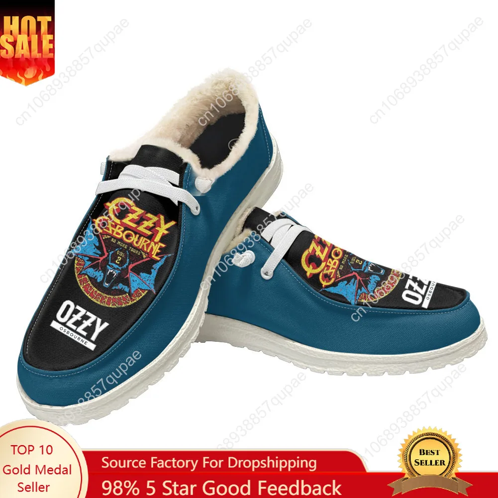

Ozzy Rock Singer Osbourne Plush Casual Shoes Flat Shoe Men Woman Breathable Casual Outdoor Lightweight Footwear Custom Made Shoe