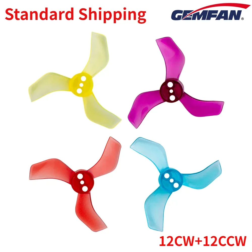 

12Pairs(12CW+12CCW) Gemfan 1635 1.6X3.5X3 40mm 3-Blade PC Propeller 1mm 1.5mm for RC FPV Freestyle Tinywhoop Drones DIY Parts