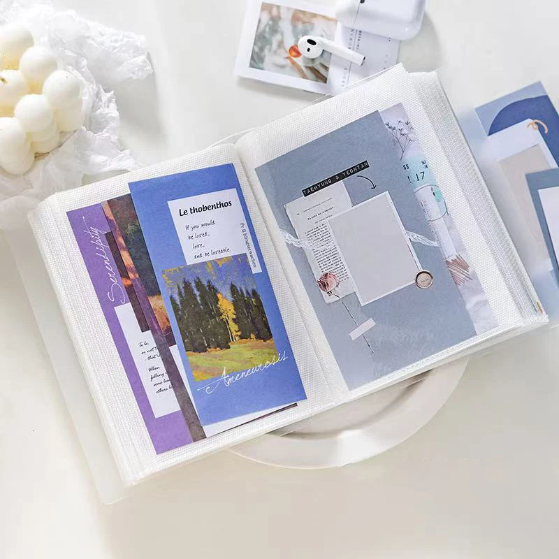 Elegant and Minimalist Polaroid Frosted PP Photo Album Large Capacity Pocket Style Material Storage Book Multi Specification Inf