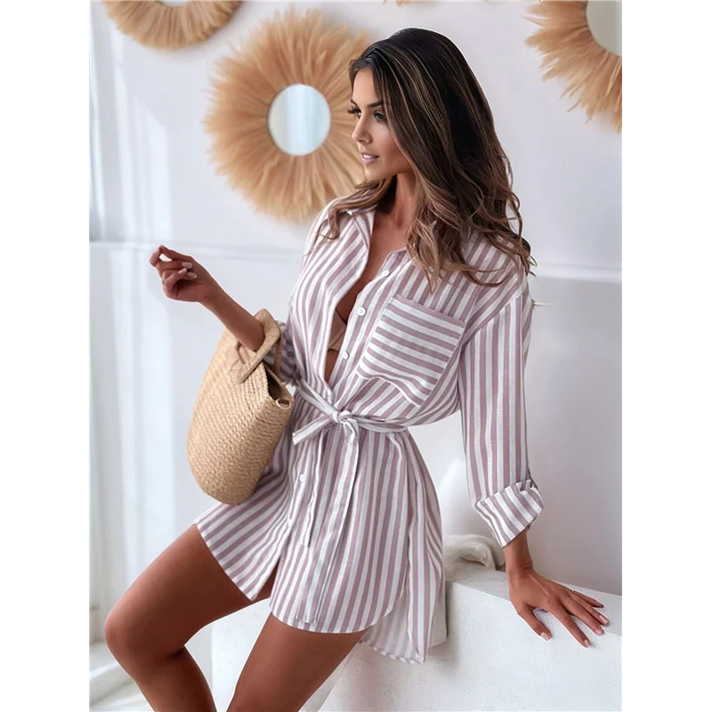 

ASDS-женские рубашки на пуговицах, повседневные блузки-бойфренды с длинными рукавами и свободным воротником, топы