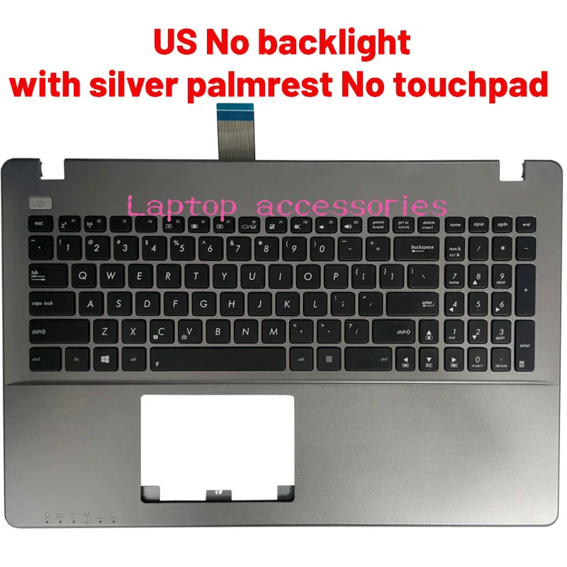 Teclado de laptop russo/eua para asus x552 x552c x552mj x552e x552ea x552ep x552l x552la x552cl r510l r510c r513 apoio para as mãos superior