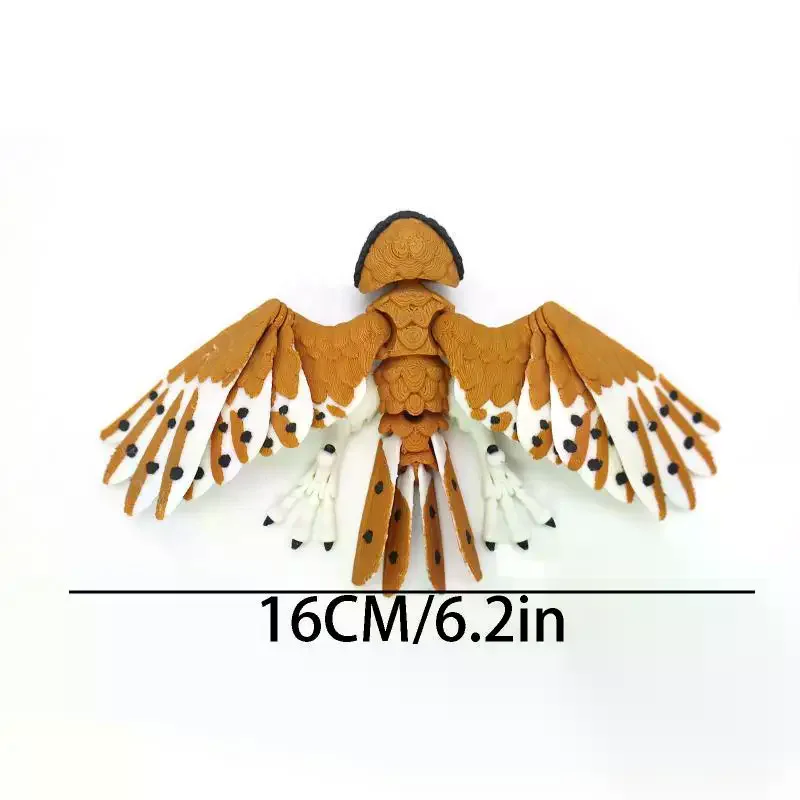3D Printed Eagle Hawk Simulation Animal Model Figurine Bird Ornament DIY Gift Home Decoration