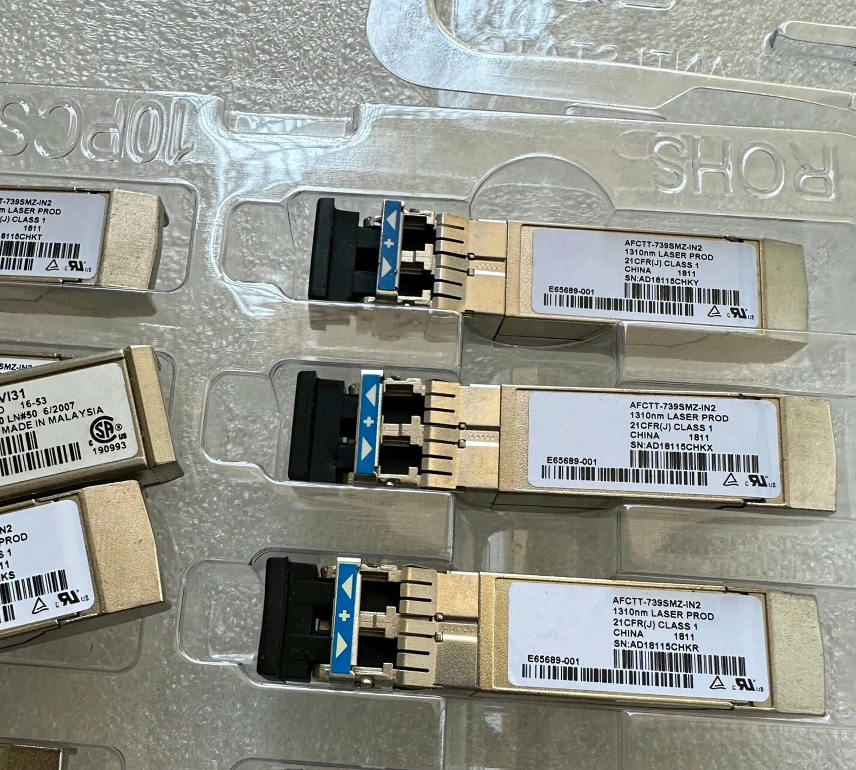 

AFCT-739DMZ-IN2 Optical Switch SFP 10G 10KM 1310NM 10GB Fiber Transceiver Optical Network Card Module