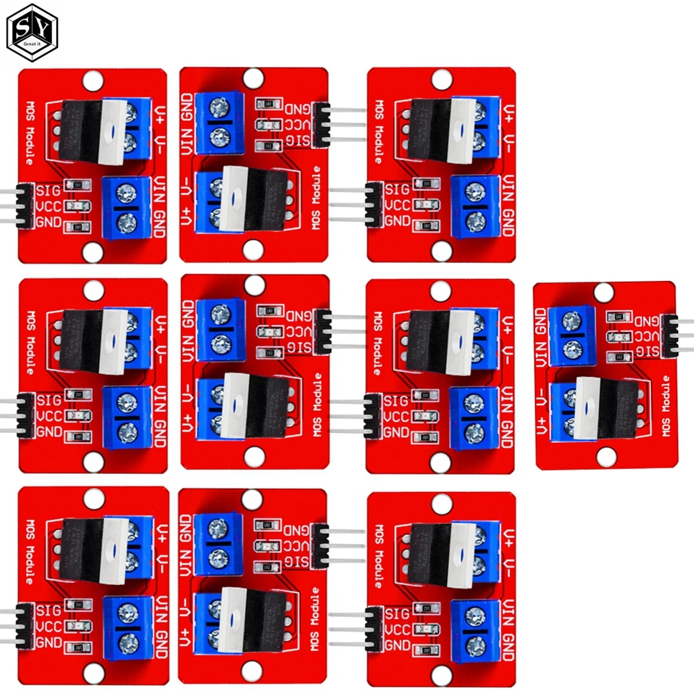 0-24V Top Mosfet Button IRF520 MOS Driver Module For Arduino MCU ARM Raspberry pi