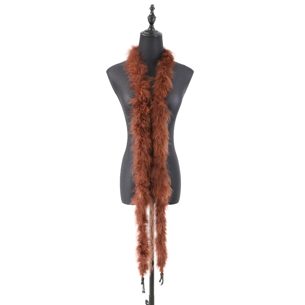 11 gram kalkoenveer boa pluizige maraboe veren sjaal bruiloft kleding accessoires vakantie decoraties naaien versieringen 2 meter