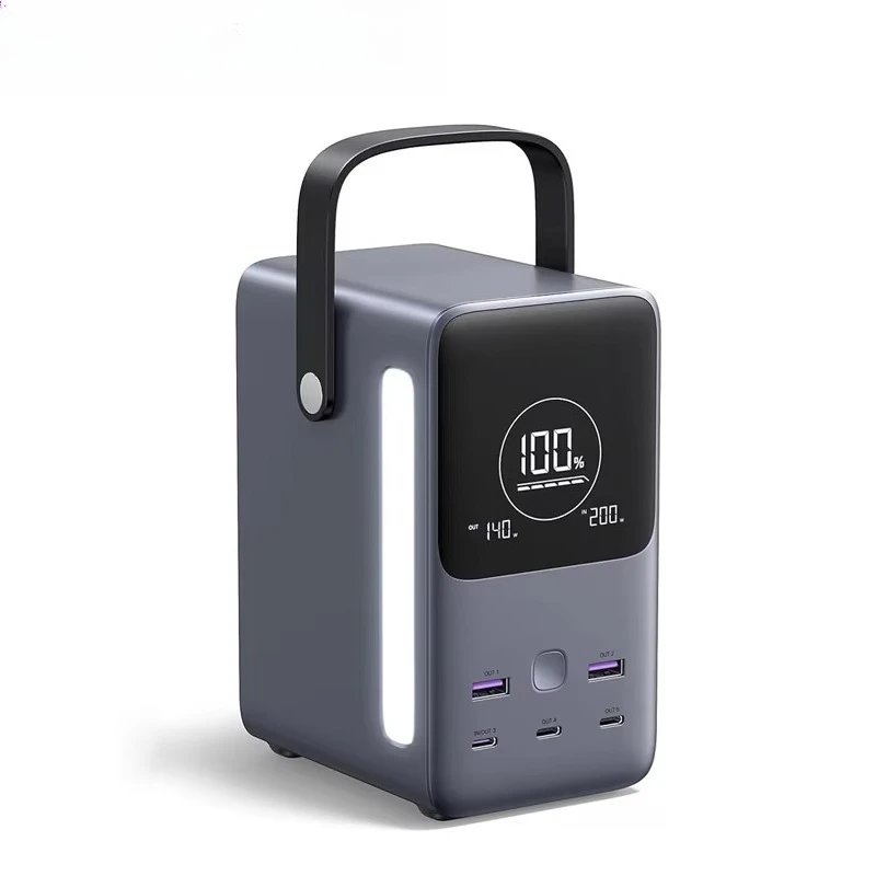 Portable fast charging charger power pack 6 in 1 with display