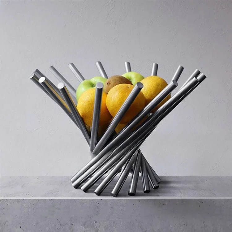 Ins Han Feng stainless steel fruit basket tray