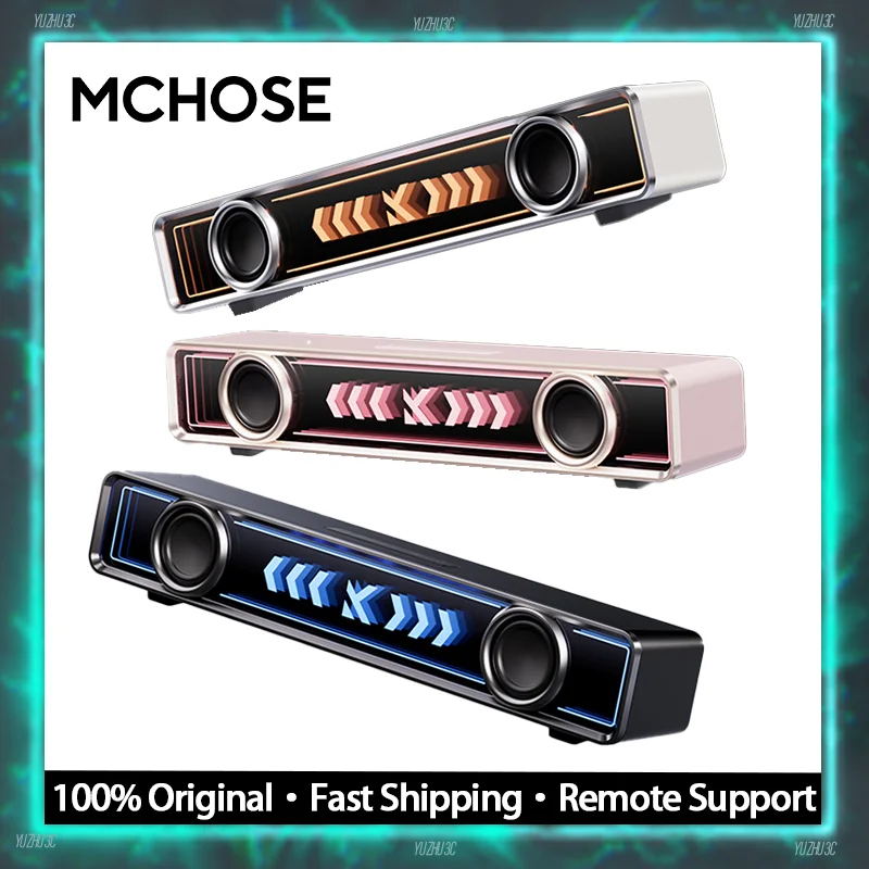 

Mchose K20 Gaming Soundbar 52mm Dual Full-Range Stereo Field Unit 7.12 Surround Sound Fps Precise Positioning Hifi Music Speaker