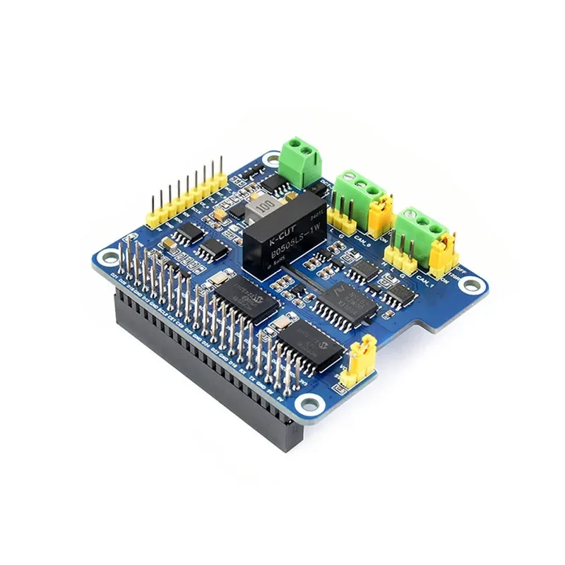 SmCpRaspberry Pi 5 CAN Bus Expansion Board Dual-Channel CAN Communication Module With Power And Signal Isolation