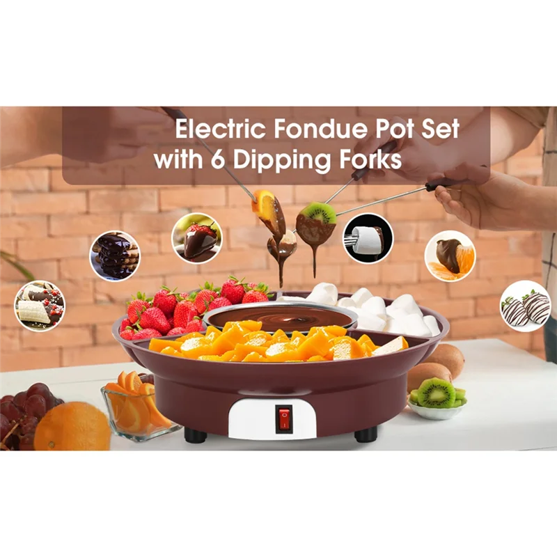 【Prijs-Drop!】10Oz Elektrische Chocolade Smeltkroes MINI Leuke Fondue Fontein Warmer Machine Voor Melk Chocolade Kaas Boter