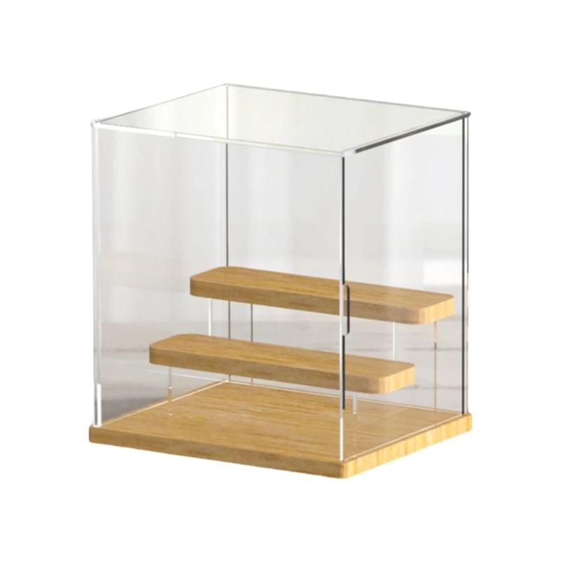 Multipurpose Clear Acrylic Display Cabinet for Collectible Figures Easy Assembly Showcase Dolls Stand Toy Models Holder NM