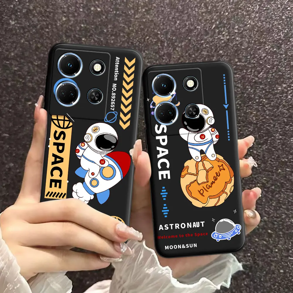 For Infinix Note 30 4G 5G Case Cartoon Soft Silicone TPU Astronaut Phone Case For Infinix Note 30i 30Pro 30 VIP Cute Back Cover