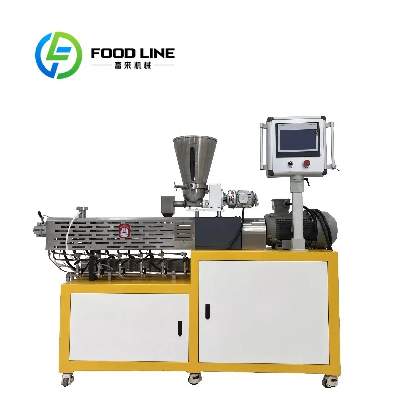 Conical Twin Screw Extruder Wear Resistant Nitrided Screw Surface Adapts High Calcium Filled PVC Pipe Compound Processing