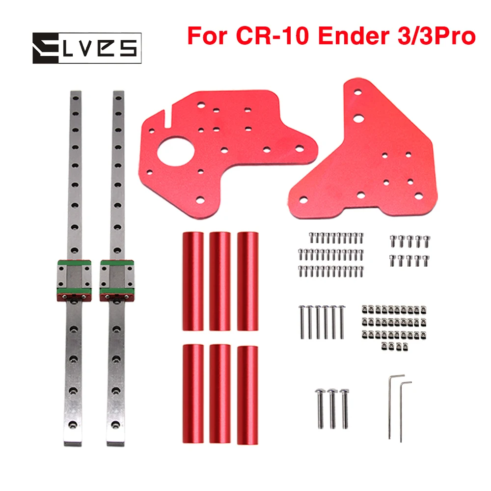 

Ender 3 pro Upgrade Parts Dual Z-Axis MGN12C Linear Rails Kit With Fix Plate Mount Bracket For Ender 3/3Pro/V2，CR-10/10S/v2