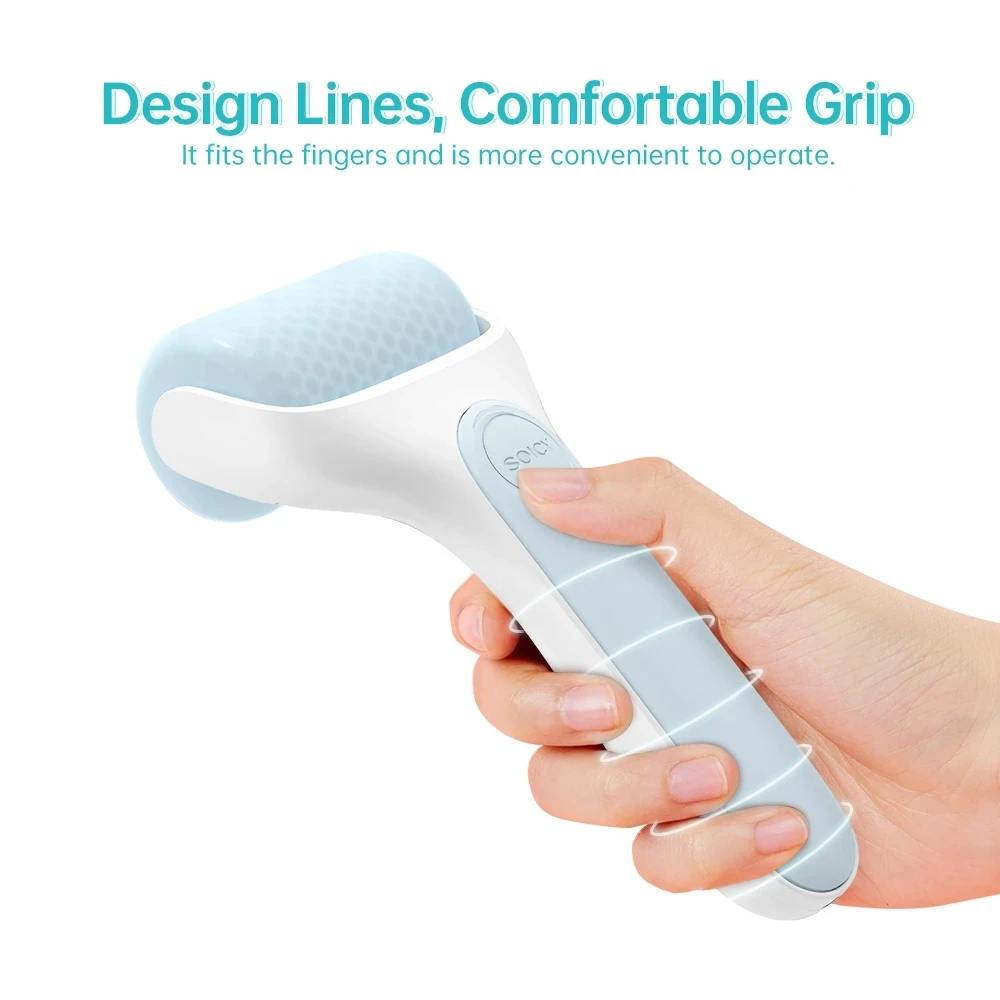 

New Design Soicy S20 Ice Derma Roller Facial Cooling Roller with Travel Case Skin Care Cooling Device Body Face Massagers