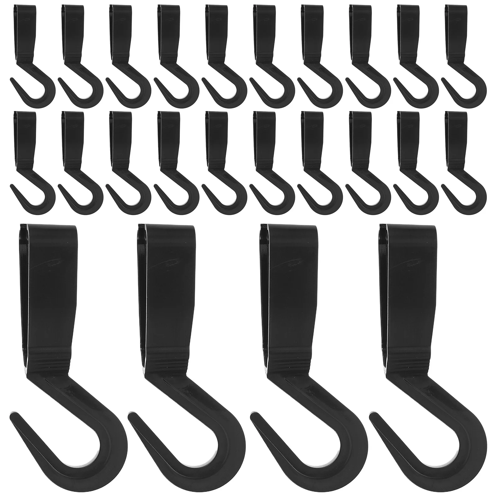 

100pcs Car Trunk Net Hooks Heavy Duty Plastic Universal Fit For Seat Headrest Luggage Storage Organizers Camping Boat Hangers