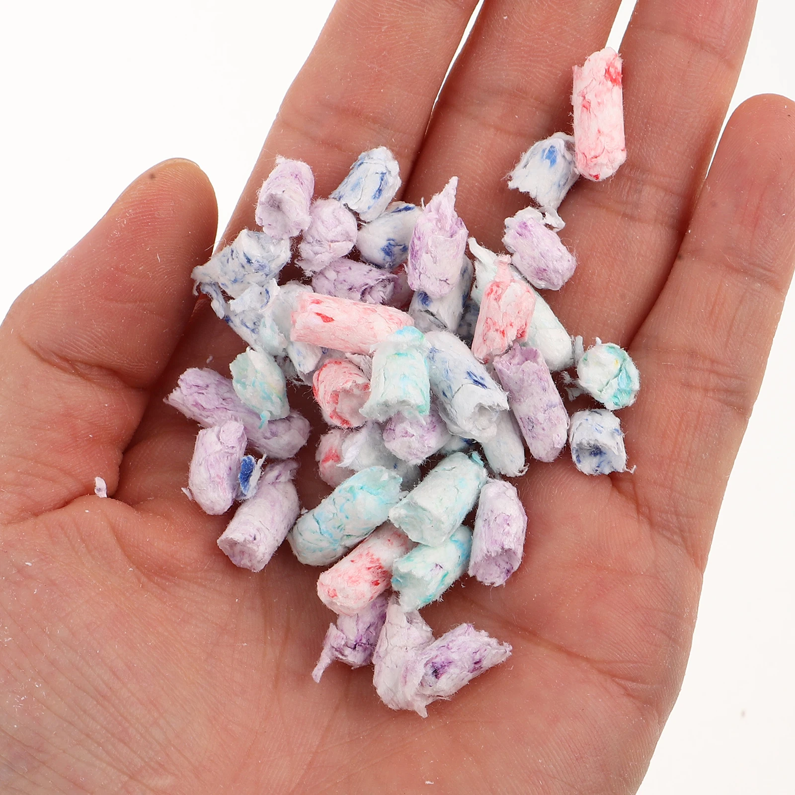 

1 Set Pet Bedding For Small Animals Soft Absorbent Paper Hamster Bedding Natural Litter Pellets Cage Liner For Hamster Rabbit