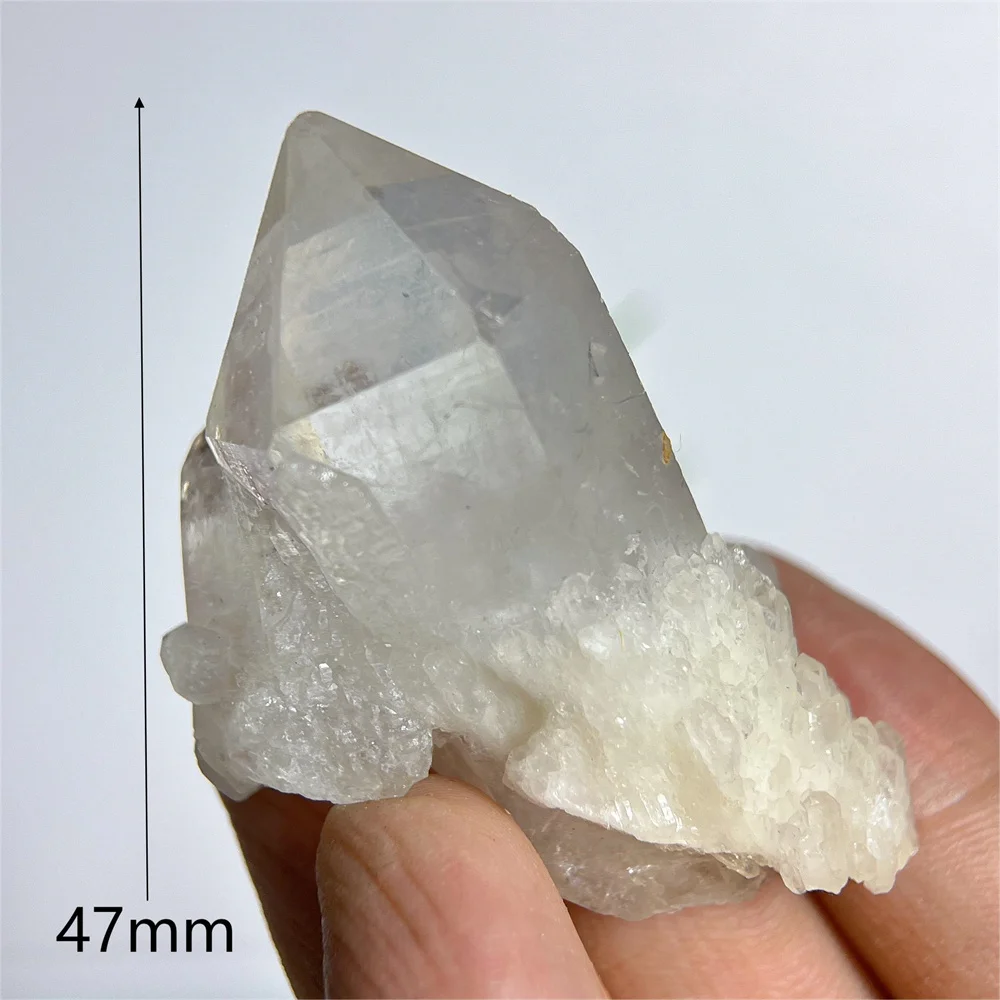 Clear Quartz Specimen Point Raw Pineapple Cluster Double Natural Crystal Gemstone Healing Reiki Stone Home Decoration Energy