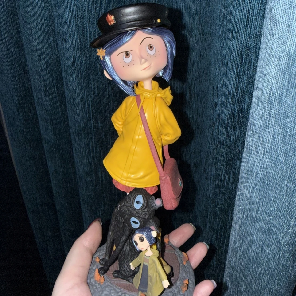 Coraline Movie Merch Figurine Ornament Q Version Cartoon Desktop Decoration Fan Gift Collectible Doll Model