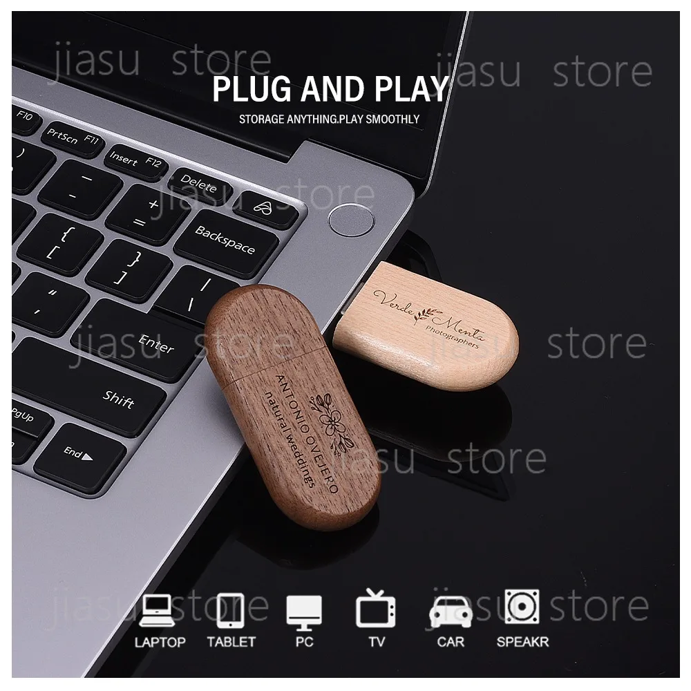 

Most AffordableJASTER USB 3.0 High Speed LOGO Wooden Box Personal Logo Customer Pendrive 8GB 16GB 32GB 64GB USB Flash Drive Pen