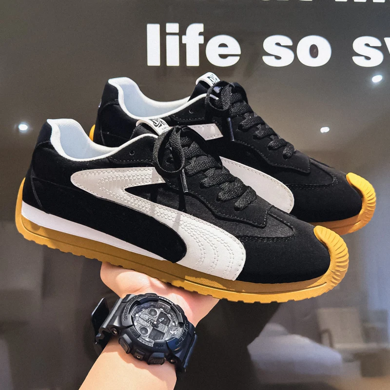 

Новые брендовые мужские повседневные кожаные туфли, мужские кроссовки, удобная обувь на плоской подошве, модная обувь высокого класса на шнуровке для мужчин, Tenis Masculino