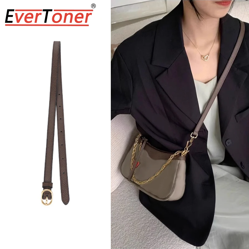 

EverToner Replacement Leather Bag Straps For G-G Ophidia Shell Bag Shoulder Straps Ajustable Crossbody Bags Belt Accessories