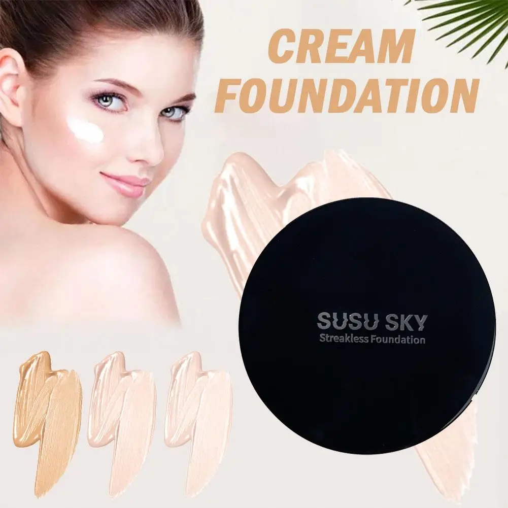 Soft Focus Cream Foundation Palette Silky Texture คอนซีลเลอร์ให้ความชุ่มชื้นแต่งหน้าติดทนนานความหมองคล้ํา Brightening Modifying