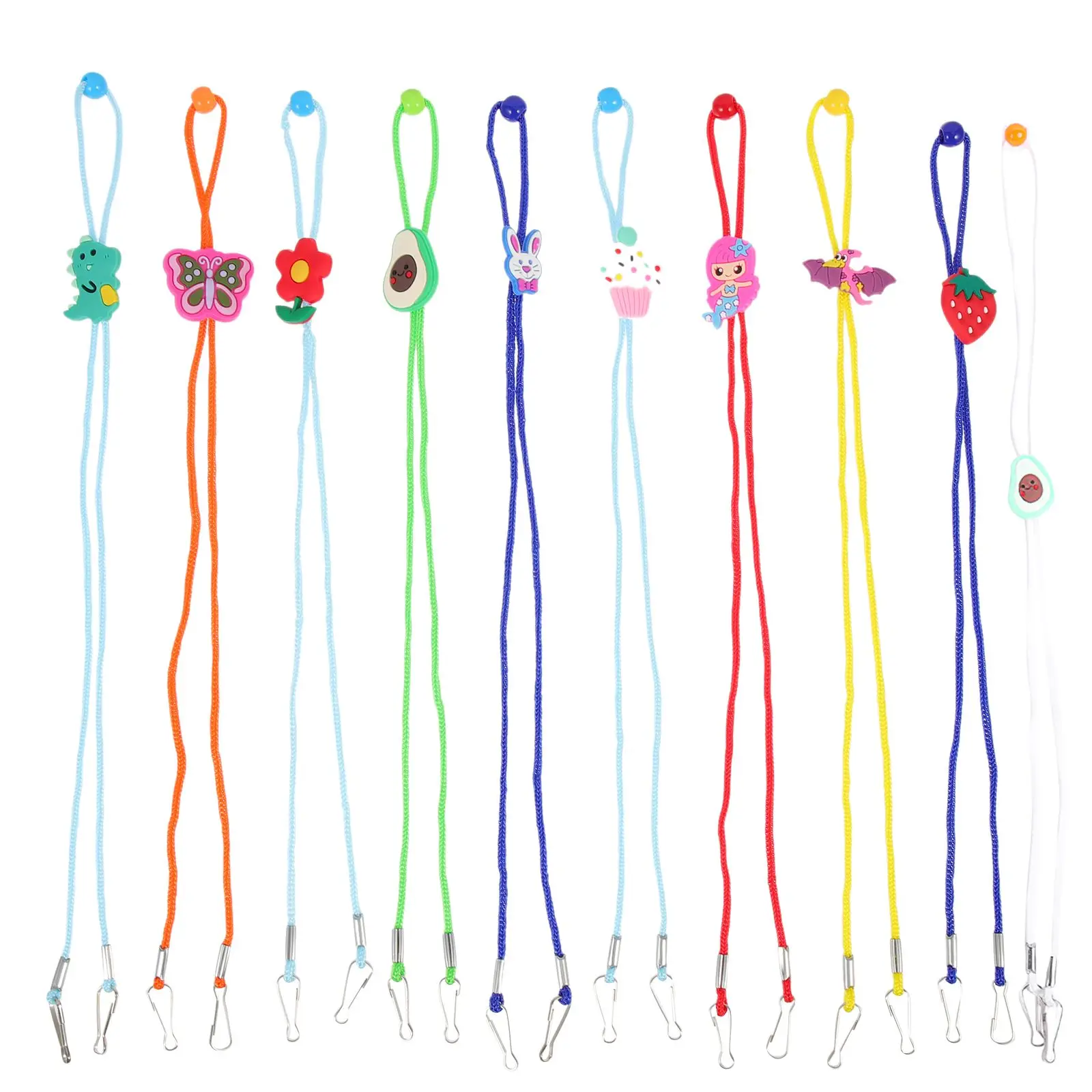 

10pcs Kids Glasses Strap Children Eyeglasses Lanyards Elastic Cartoon Straps Adjustable Length Sunglasses Chain for Boys Girls
