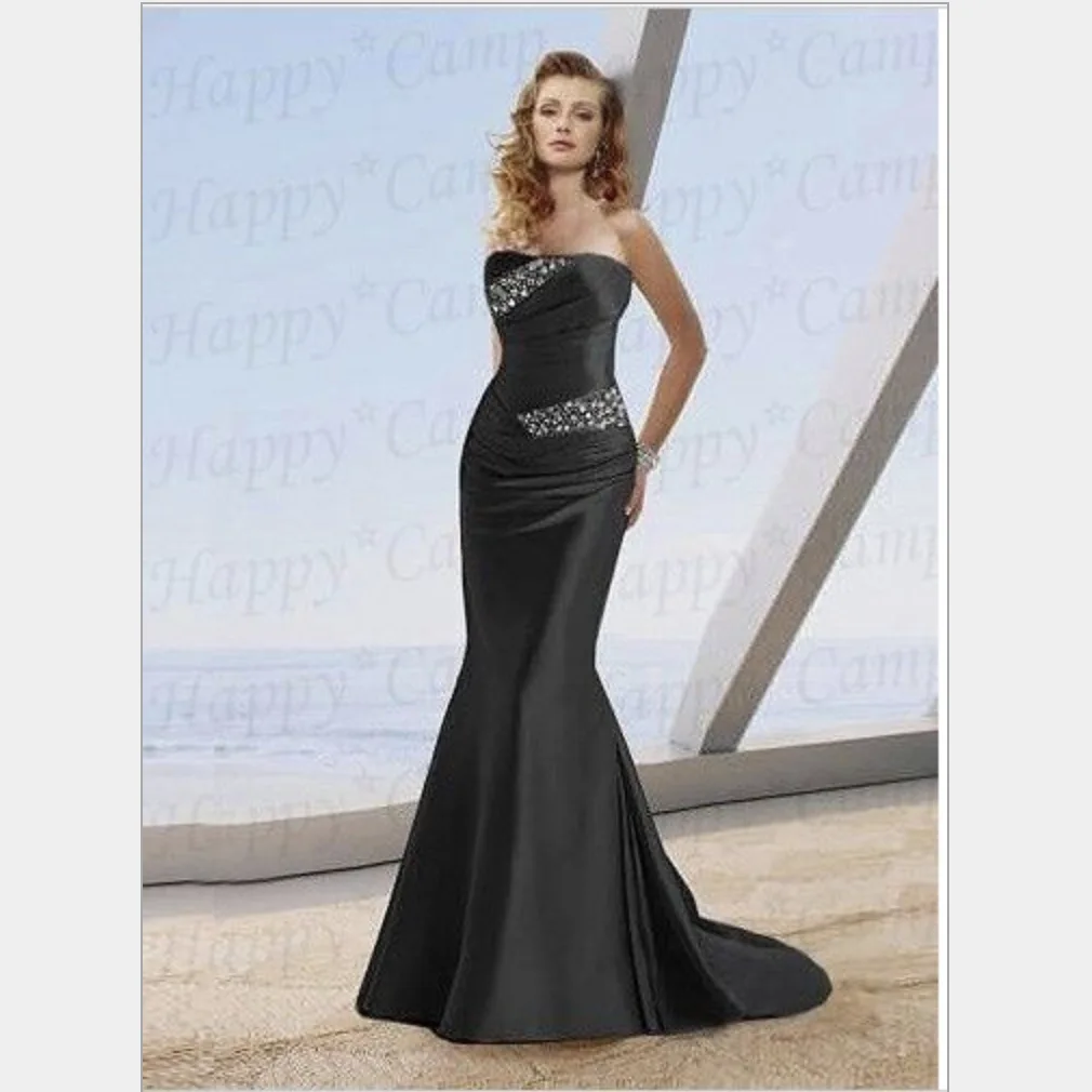 Annual Meeting Evening Dress Slim Fitting Sexy Fishtail Diamond Inlaid Long Toasting Dress Wedding Dress Shiny Dress