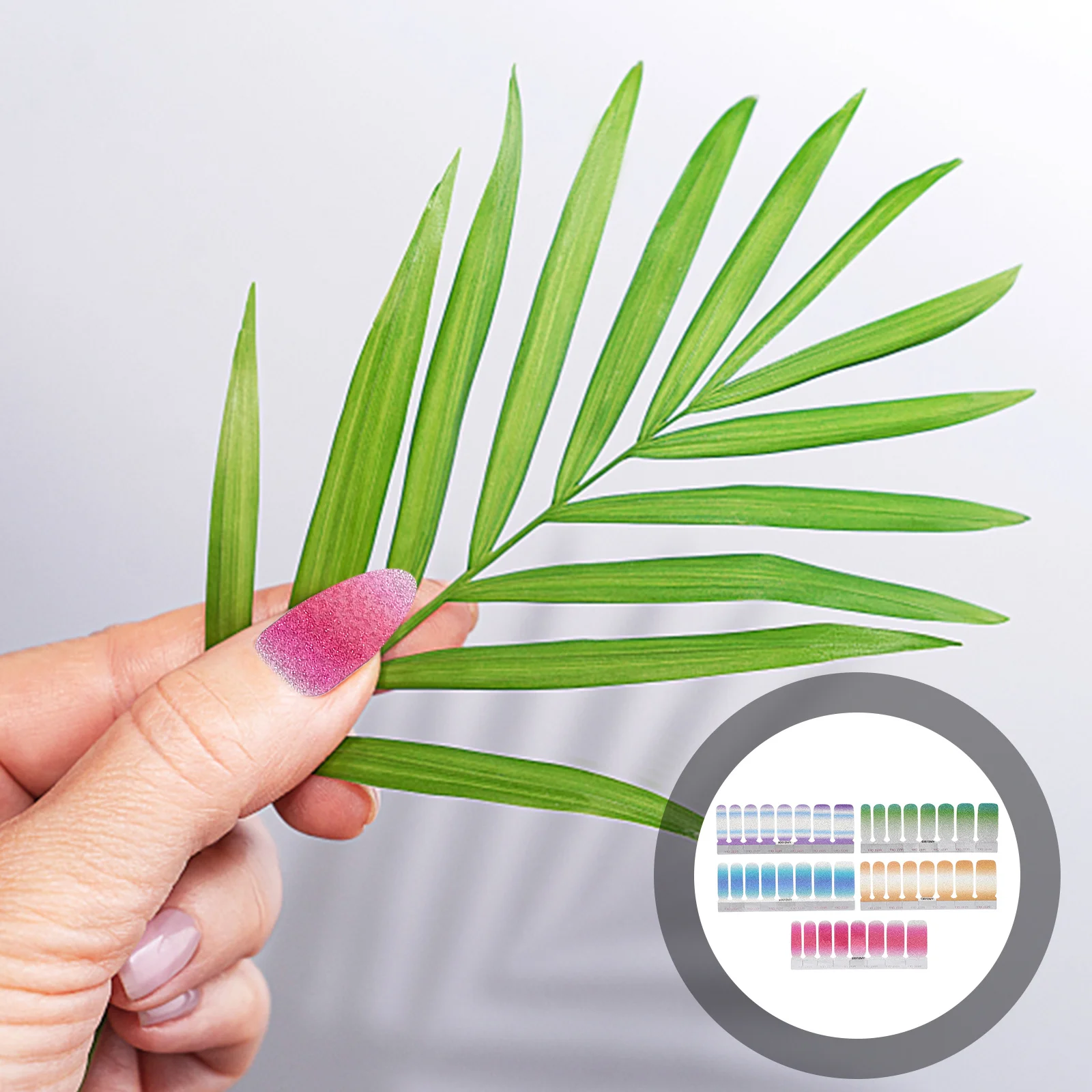 5장 네일 폴리시 스티커 데칼 풀 커버 간편 적용 제거 내구성 DIY 홈 살롱 웨딩 파티 데이트 네일 폴리시 스트립