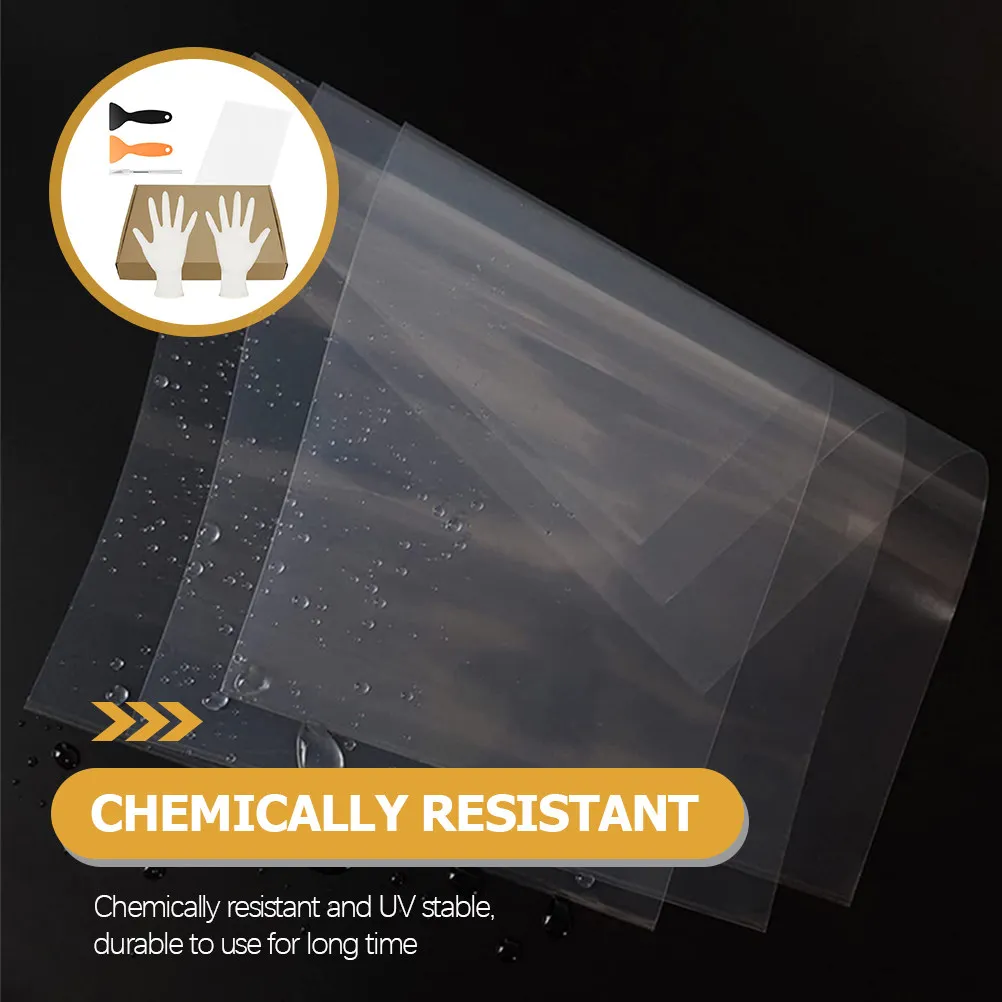 

6Pcs 3D Printer Parts Fep Film Kit Premium Chemical Resistant Uv Stable Ultra Clear High Transmittance Quick Curing Replacement