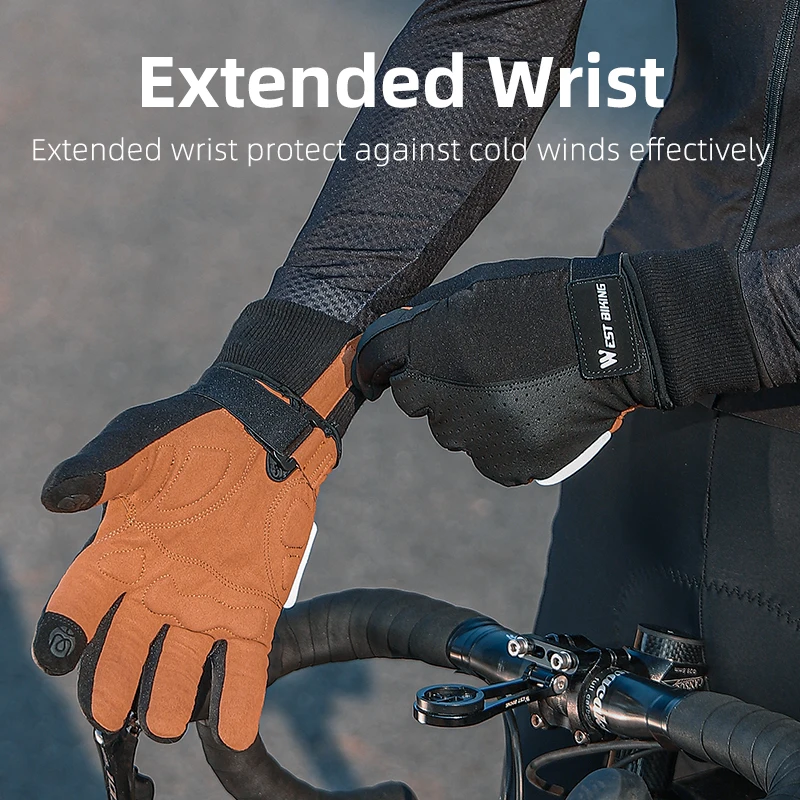 West biking inverno quente luv - Leather Work Winter Gloves avaliação e preço