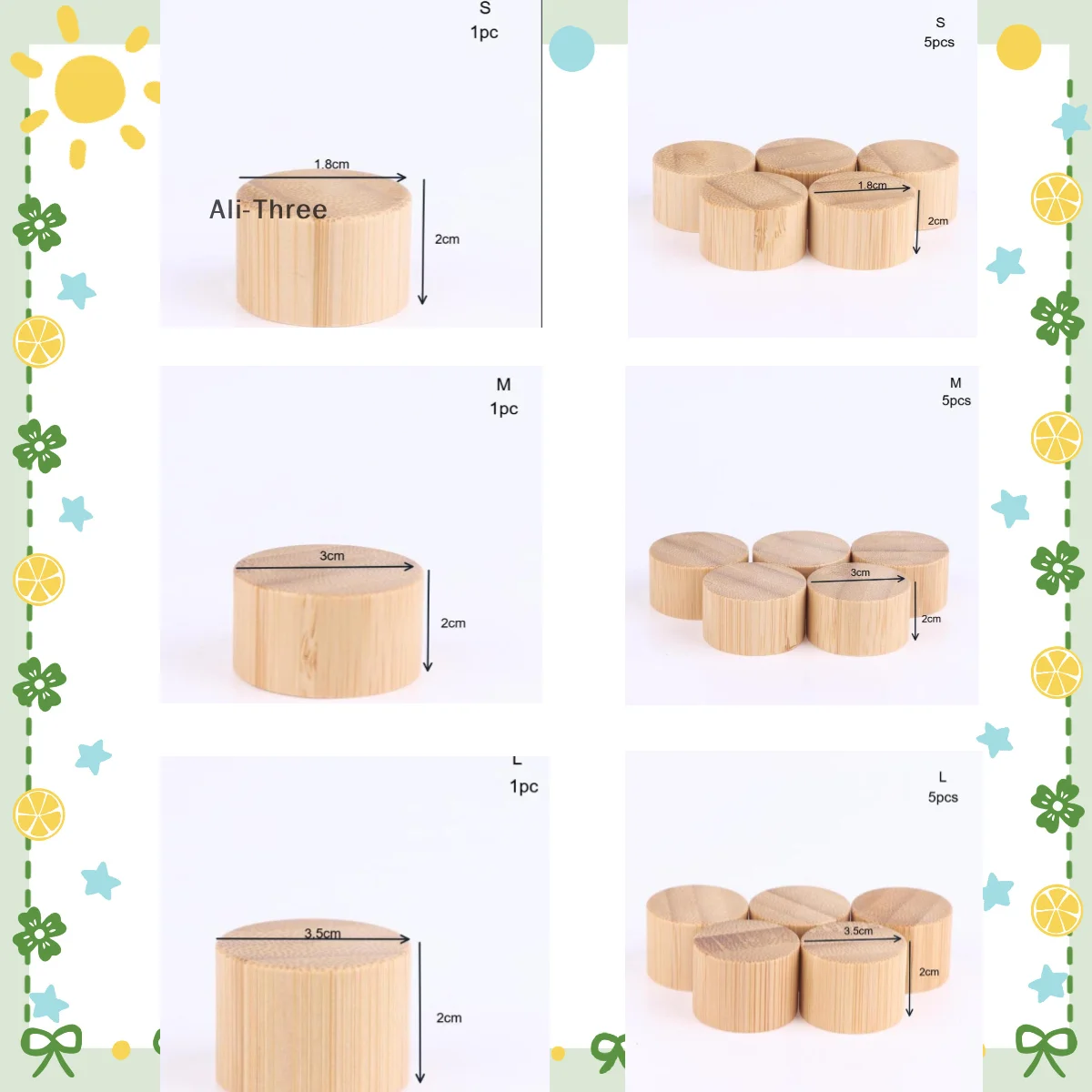 

1/5 Pcs Eco-friendly Screw Bamboo Bottle Caps With Reducer Replace Empty Bottle Caps With Drop Plug Real Bamboo Cover Screw Cap