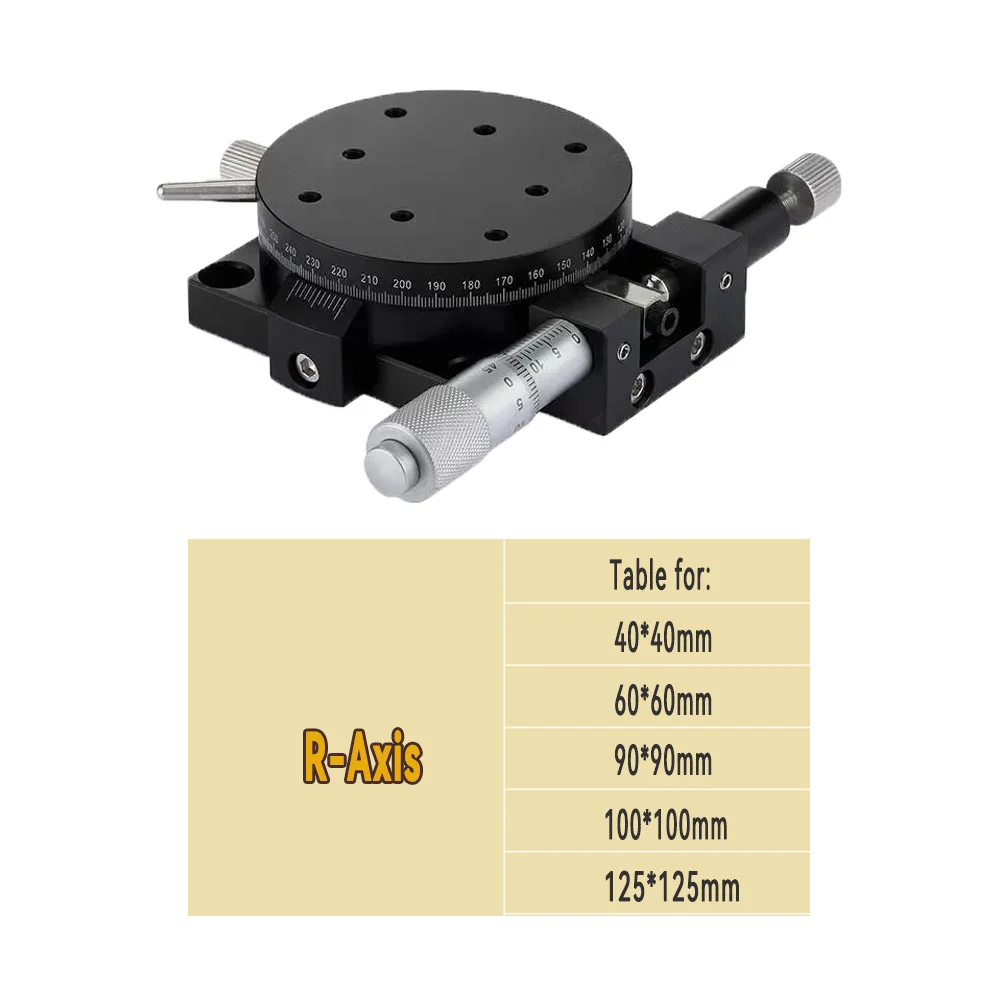 High Precision Manual Fine-Tuning Slide Table With Differential Head XYZR Single/Multi Axis Optical Medical Equipment image 3