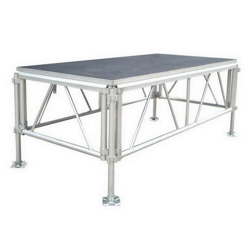 【Durable Using】Outdoor Waterproof Folding Aluminum Portable Event Stage For Events System With Roof Truss For Concert Stage Plat