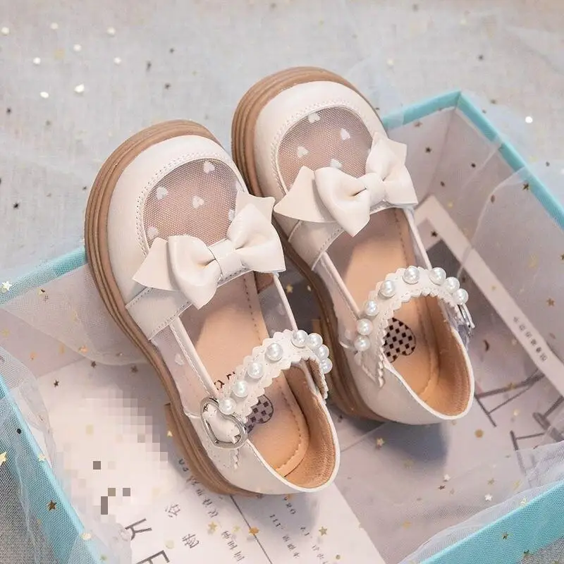 

Kawaii повседневная обувь, модная детская обувь, сандалии для девочек, сетчатая нескользящая обувь принцессы, повседневная обувь с круглым носком в корейском стиле для больших детей