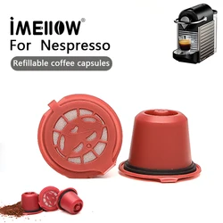 1pcs Refillable Reusable Coffee Capsule Filters for Nespresso Coffee Machine with Brush Spoon Coffee Accessories