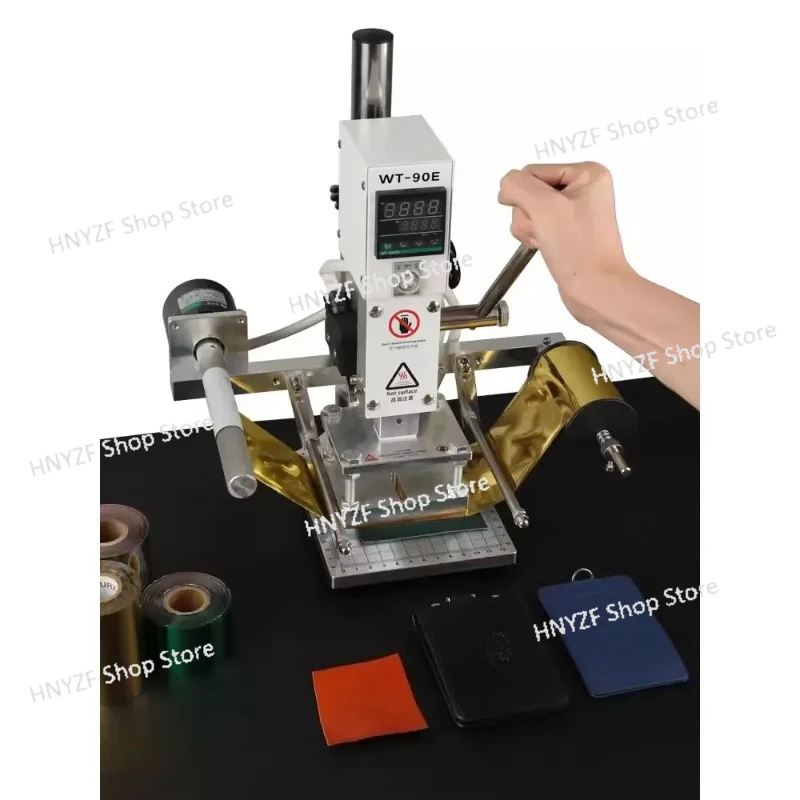 

Automatic Hot Foil Stamping Machine Manual Digital PVC Card Book Leather Paper Wood Custom Embossing Heat Press Machine