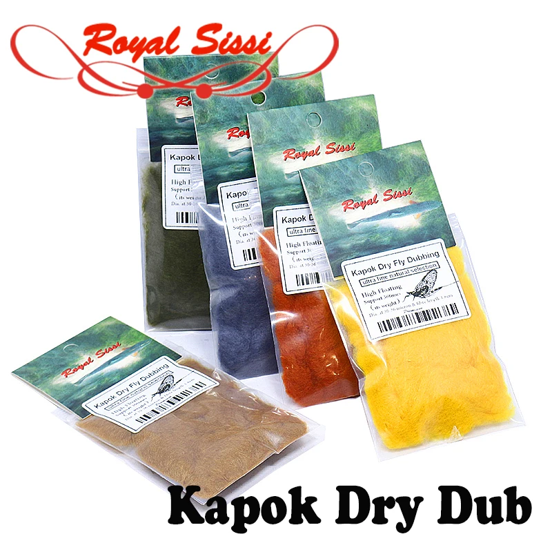 

Royal Sissi 10 optional colors fly tying kapok dry fly dubbing mayfly bodies float fly dubbing small flies super fly tying dub