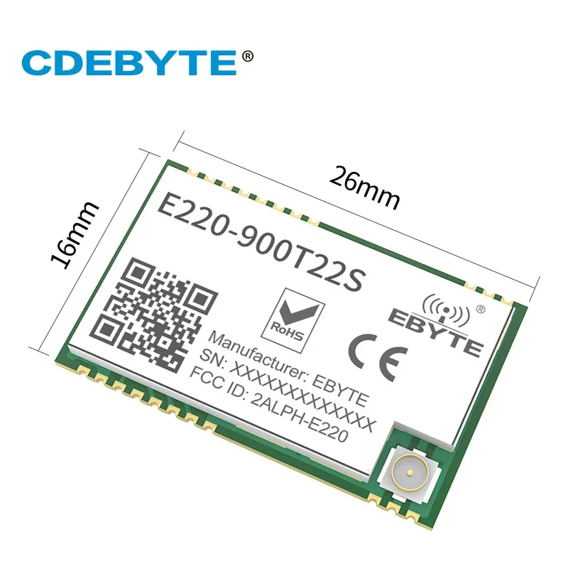 Imagem -02 - Acima da Categoria Llcc68 Módulo Lora 868 915mhz Módulo sem Fio 22dbm Uart Transmissor sem Fio Receptor Módulo rf E220-900t22s 10 Peças