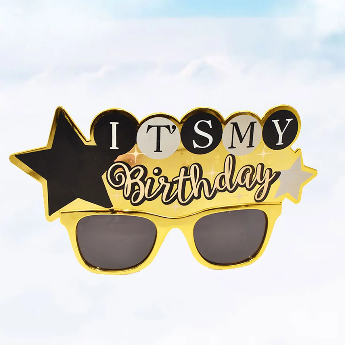 

Golden Glitter Birthday Glasses Creative Funny Prop Glasses for Kid Child Adult Costume Fancy Party Photo Decor