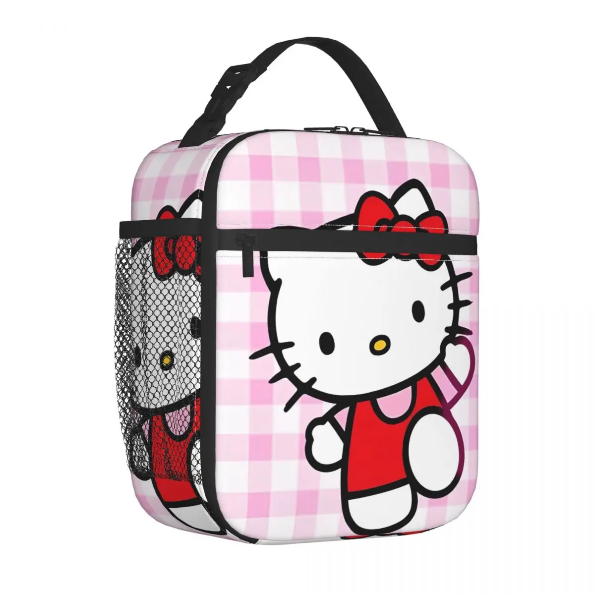 

Hello Kitty Vibrant Insulated Lunch Bag Thermal Bag Reusable Lunch Container Large Tote Lunch Box Men Women School Travel