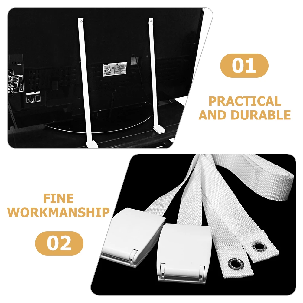 2pcs Anti Furniture Straps Safety Anchor Fixing Strap For Cabinet Anchors For Baby Proofing Wall 100Kg